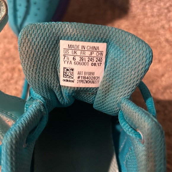 Adidas Powerlift 3.1 size 7.5 blue/purple/yellow - Picture 5 of 7